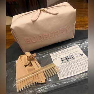 Burberry Blush Pink Cosmetic Pouch with Comb